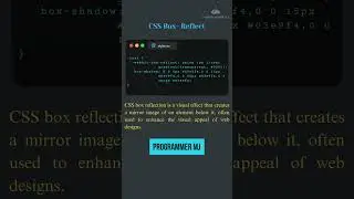 CSS box reflect - html CSS Tamil #coding