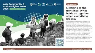 Session 4: Listening to the  frontlines: What  holds us together  when everything  breaks?