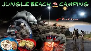Jungle Beach Camping with Delicious Campfire Food #camping #ashishbareth