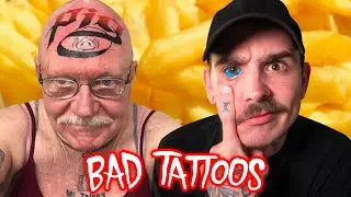 Guy With Tattooed Eyeball Reacts To Bad Tattoos 3