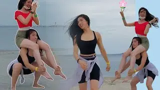 다시여기바닷가 목마스쿼트하러♡#스쿼트 #신나는운동 #재밌는운동