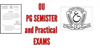 Osmania University PG Semister Exams||Practical Exams dates||Latest updates