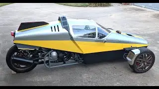 Fast and Fully enclosed autocycle, reverse trike, home built.  DS 3.5