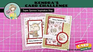 #KendrasCardChallenge17 Featuring @Not2ShabbyShop - 2 Critter Valentines Cards