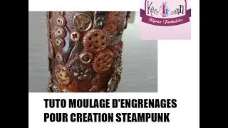 TUTO FIMO POLYMERE ENGRENAGE POUR STEAMPUNK EN PATE POLYMERE