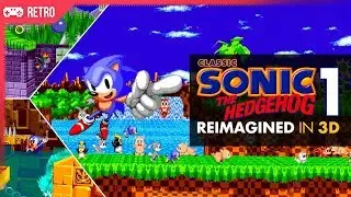 Classic Sonic The Hedgehog 1 (1991) zones reimagined in 3D