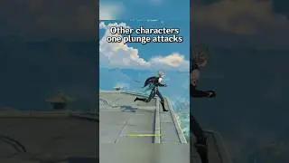 Only certain characters have Special plunge attack #genshinimpact #shorts #hoyoverse