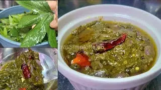 Mashed Roselle Leaves | Tangy South Indian Keto Side #RoselleLeaves #LowCarbIndian #PulichaKeerai