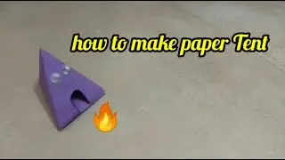 How to make paper Tent