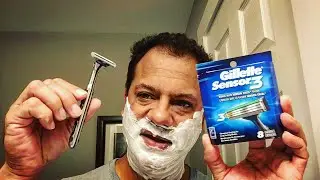 Gillette Mach 3 Turbo v. Sensor Excel 3 Blade | Day 9  #ShaveWars