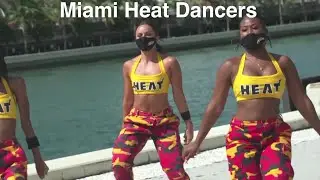 Miami Heat Dancers - NBA Dancers - 4/18/2021 dance performance - Heat vs Nets