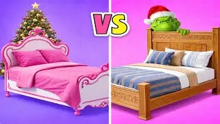 CHRISTMAS HACKS FOR AMAZING VACATION 🎄🎅 1-Star VS 5-Star Hacks From Cardboard By 123 GO!
