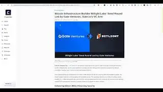 Hướng Dẫn Săn Airdrop Dự &aacute;n Bitlight Wallet   V&iacute; Bitcoin được Gate Venture Đầu Tư!