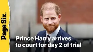Prince Harry arrives to court for day two of trial against Associated Newspapers