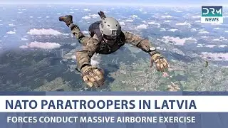 NATO Forces Conduct Massive Airborne Exercise in Latvia | Swift Response 2025 | AH14
