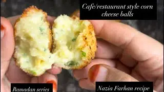 Cafe/restaurant style corn cheese balls