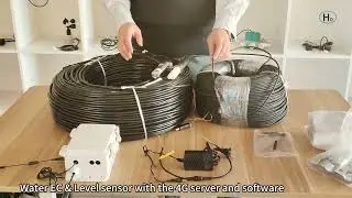 Water EC & Level sensor with the 4G server and software