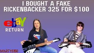 Я купил поддельную гитару Rickenbacker за 100 долларов, это был возврат с eBay &mdash; обзор и демонстр...