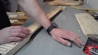 5 string bass build. Carving out space for the electronics.