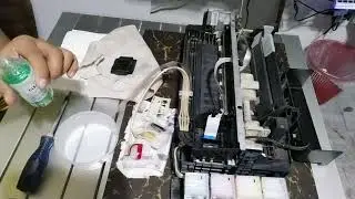 How to Clean EPSON L120 Printer Head or clogged Print Head L120 💯% FIX