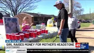 Girl raises money for mother’s tombstone with lemonade stand