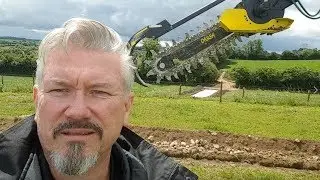 Trenching with a Digga Bigfoot XD Trencher on an Excavator