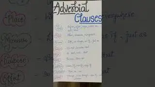 Adverbial clauses #shortvideo #viral #viralvideo #grammar #youtubeshort #learning #vocabulary