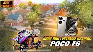 POCO F6 BGMI HDR EXTREME GRAPHIC TEST 🥵 WITH FPS METAR