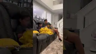 MOM VS DAD: leaving the house to see if our son cares #shorts