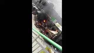 Fire in Ghazi Road Lahore | Massive Cylinder Blast