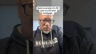 30 year vs. 50 year mortgage.