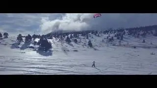 Snowkite Port&eacute; Puymorens - Pyr&eacute;n&eacute;es (4K)