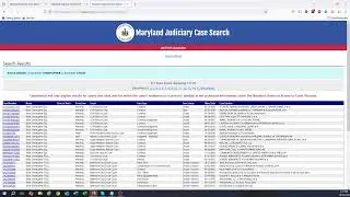 Maryland Judiciary Case Search