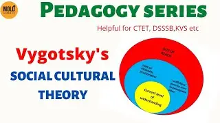 Vygotsky's social-cultural Development Theory | part -1| Helpful for CTET, KVS, DSSSB etc