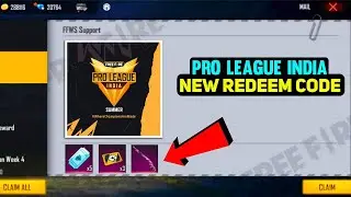 free fire pro league India redeem code | free fire new tournament pro league free rewards