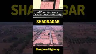 COMMERCIAL PLOTS FOR SALE IN SHADNAGAR BANGLORE HIGHWAY FACING. DTCP & RERA APPROVED VENTURE PLOTS