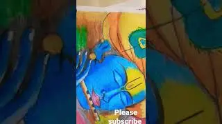 Jai shree krishna #youtubeshorts #art #status #easydraw #howtodraw #janmashtami #krishna #bhajan #aw