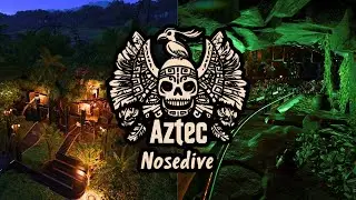 Aztec Nosedive - Planet Coaster 2 Cinematic - a Jungle Wingcoaster + Blueprint