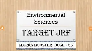 Target jrf | environmental sciences net jrf exam| evs best notes| mind mapping