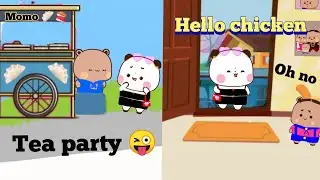 tea party😂 || revenge story 🤪 || peachgoma stories || bubuanddudu | Cute Girl Peach || milkmochabear