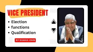Vice President of India Election | Role | Qualification | Powers | Salary #upsc #ias #education