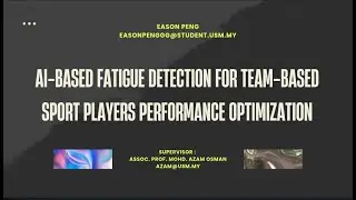 FYP: AI-Based Fatigue Detection System For Team-Based Sport Players Performance Optimization