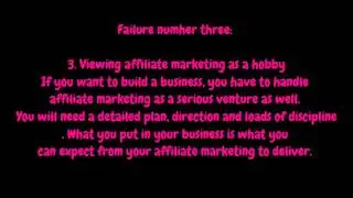Top Three Reasons People Fail at affiliate marketing
