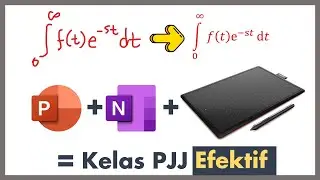 PowerPoint + OneNote + Pen Tablet Untuk Mengajar PJJ efektif