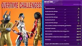 New Fortnite SEASON 10 OVERTIME CHALLENGES and FREE REWARDS!