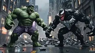 Hulk vs Venom Fight - Who Will Win? 😱 #hulk #venom