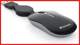 Verbatim Wired Optical Computer Mini USB-A Mouse - Plug & Play Corded Travel Mouse &ndash; Black 98113