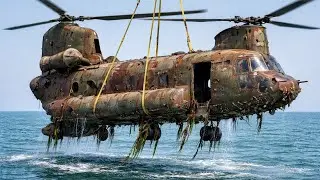From Deep-Sea Ruin to Glory: A Heavily Rusted CH-47 Chinook Fully Restored From Scratch