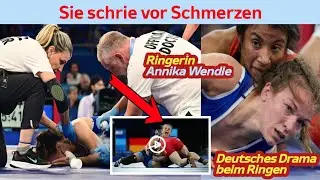 Ringerin Annika Wendle (26) verletzt sich || Sie schrie vor Schmerzen || Deutsches Drama beim Ringen