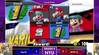 Paul D (Mario) vs BOW (Mario) - Grand Finals - NYU Spring '18 Weekly #7
